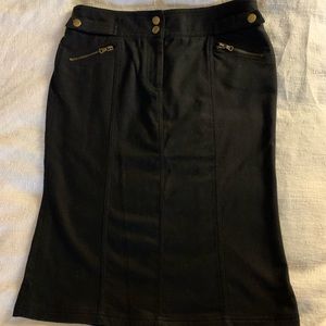 Express Black Wool Nylon Blend Skirt Size 0